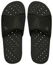 【中古】【未使用・未開封品】(Boys 13/1, Black) - Showaflops Boys' Antimicrobial Shower & Water Sandals for Pool, Beach, Camp and Gym - Adjustable Colorblock Slide