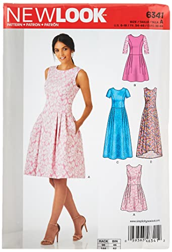 š̤ۡѡ̤ʡNew Look Patterns UN6341A Misses' Dress, A (6-8-10-12-14...