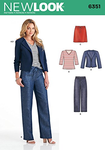 š̤ۡѡ̤ʡNew Look Patterns UN6351A Misses' Jacket, Pants, Skirt a...