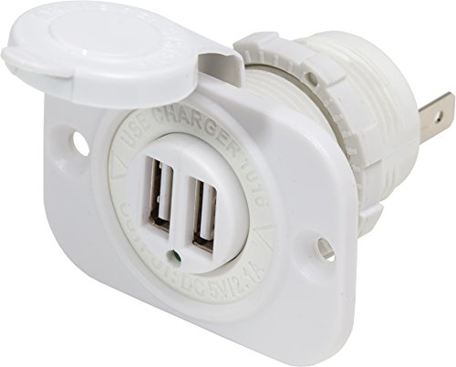 【中古】【未使用・未開封品】Blue Sea Systems 1016200 12V Dc Dual Usb Charger Socket White