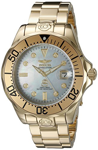 Invicta Men 's 16033?Pro Diver Analog Display Automatic Self Wind Gold Watch