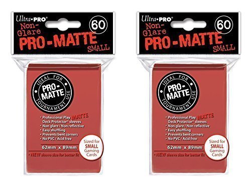 š̤ۡѡ̤ʡ120 Ultra Pro Red SMALL PRO-MATTE Deck Protectors Sleeve...