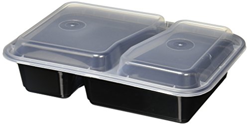 【中古】【未使用・未開封品】Reditainerテつョ - 2 Compartment Microwave Safe Food Container with Lid/Divided Plate/Lunch Tray with Cover, by Reditainer [並行輸入品]