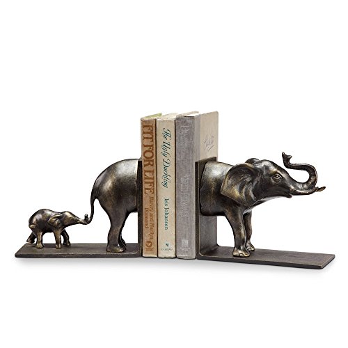 【中古】【未使用・未開封品】SPI Home- San Pacific Intl 34128 Elephant And Baby Bookends Pair