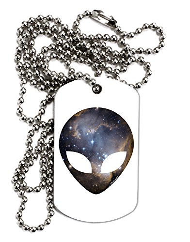 TooLoud Extraterrestrial面???スペース# 1大人用犬タグチェーンネックレス