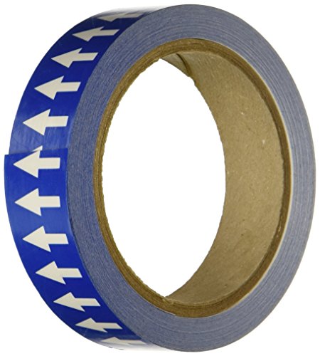 【中古】【未使用・未開封品】アキュームサインRAW252BUWT粘着ビニール方向流れ矢印テープ、幅1"x 54 '長さx 0.006"厚さ、白/青