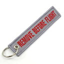【中古】【未使用・未開封品】Remove Before Flightキーチェーン???グレー/レッド???ロータリー13b1