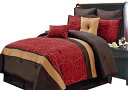 【中古】【未使用・未開封品】Sheetsnthings 12?PC KingサイズアトランティスレッドBed in aバッグIncluding :掛け布団セットとシートセット。 キング レッド