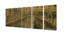 【中古】【未使用・未開封品】The Stupell Home Decorコレクション ベニスの川 5ピース ウォールアートセット