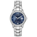 【中古】【未使用・未開封品】Citizen Eco-Drive Women's FE1140-86L Silhouette Crystal Watch