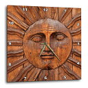 【中古】【未使用・未開封品】3dRose Mexico, San Miguel De Allende. 戸口に日焼け彫り。 - ウォールクロック、15×15インチ(dpp_208268_3)