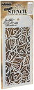 【中古】【未使用・未開封品】Stampers Anonymous Tim Holtz Layered Scribbles Stencil, 4.125 x 8.5 by Stampers Anonymous(3)
