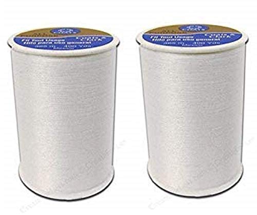 【中古】【未使用 未開封品】Coats Clark All Purpose Thread 400 Yards White (One Spool of Yarn) by Coats Clark Inc.