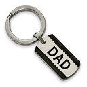 【中古】【未使用・未開封品】ツートンカラーDad犬タグキーチェーンinステンレススチール