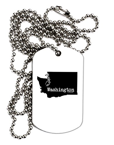 【中古】【未使用・未開封品】TooLoudワシントン???United States形状大人用犬タグチェーンネックレス