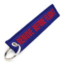 【中古】【未使用・未開封品】Remove Before Flightキーチェーン???ブルー/レッド???ロータリー13b1