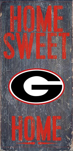 【中古】【未使用・未開封品】Georgia Bulldogs Wood Sign???Home Sweet Home 6?" x12?"