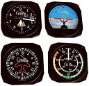 【中古】【未使用・未開封品】Trintec Cessna Classic Aircraft Instrument Coasters Model CES-9075 by Trintec(2)