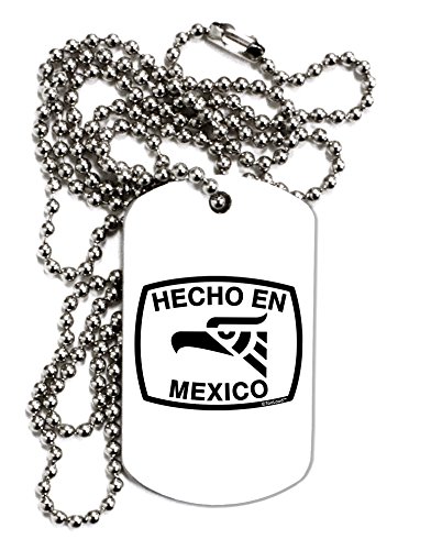 【中古】【未使用・未開封品】TooLoud Hecho en Mexico Eagleシンボルとテキスト成人用犬タグチェーンネックレス