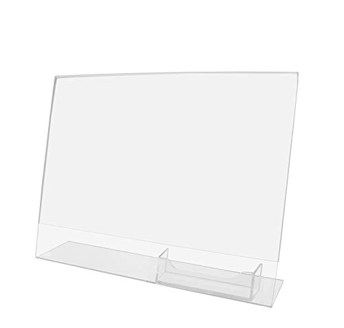 ( Casepackの10?) Slant Back Sign /ビジネスカードホルダーコンボ???11?" wx8.5?" H