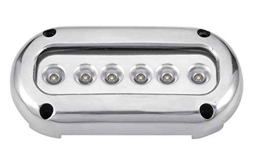 【中古】【未使用・未開封品】Pactrade Marine Underwaterライト超明るいLEDステンレススチールサーフェスマウント、ホワイト