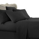 【中古】【未使用・未開封品】豪華な6点ツインXL ( Extra Long )サイズGoose Down bed-in-a-bag、ブラックソリッド/プレーン、...