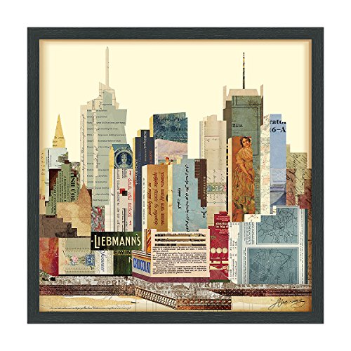 【中古】【未使用・未開封品】EMPIRE ART Direct " New York City Skyline B」Dimensionalアートコラージュ手によって署名アレックス・Zeng Framedグラフィックウォールアート