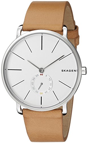 【中古】【未使用・未開封品】Skagen Hagen多機能レザー腕時計 20 mm ブラウン(4)