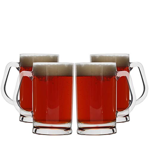 【中古】【未使用・未開封品】(4) - Lily's Home Tritan Unbreakable Classic Mug - 530mls Outdoor Beer Mugs (Set of 4)