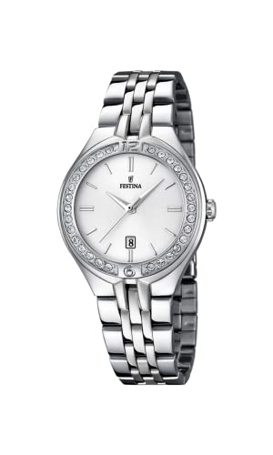 【中古】【未使用・未開封品】Festina レディースクォーツ腕時計 ホワイトダイヤル アナログ表示 シルバーステンレススチールブレスレット F16867/1【メーカー名】【メーカー型番】【ブランド名】FESTINA(フェスティナ) 腕時計, レディース腕時計, 海外ブランド FESTINA: Designer【商品説明】Festina レディースクォーツ腕時計 ホワイトダイヤル アナログ表示 シルバーステンレススチールブレスレット F16867/1【注意】こちらは輸入品となります。当店では初期不良に限り、商品到着から7日間は返品を 受付けております。こちらは当店海外ショップで一般の方から買取した未使用・未開封品です。買取した為、中古扱いとしております。他モールとの併売品の為、完売の際はご連絡致しますのでご了承ください。ご注文からお届けまで1、ご注文⇒ご注文は24時間受け付けております。2、注文確認⇒ご注文後、当店から注文確認メールを送信します。3、当店海外倉庫から当店日本倉庫を経由しお届けしますので10〜30営業日程度でのお届けとなります。4、入金確認⇒前払い決済をご選択の場合、ご入金確認後、配送手配を致します。5、出荷⇒配送準備が整い次第、出荷致します。配送業者、追跡番号等の詳細をメール送信致します。6、到着⇒出荷後、1〜3日後に商品が到着します。　※離島、北海道、九州、沖縄は遅れる場合がございます。予めご了承下さい。お電話でのお問合せは少人数で運営の為受け付けておりませんので、メールにてお問合せお願い致します。営業時間　月〜金　10:00〜17:00お客様都合によるご注文後のキャンセル・返品はお受けしておりませんのでご了承下さい。