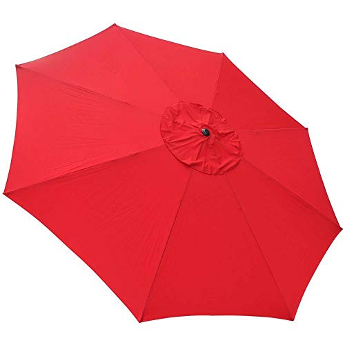 楽天AJIMURA-SHOP【中古】【未使用・未開封品】13' Feet Sun Shading Aluminum Umbrella Outdoor Patio Market Garden Deck Uv30+ 1.33mm - RED 141［並行輸入］