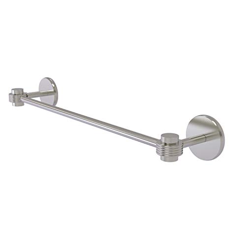 Allied Brass Satellite Orbit One Collection 30 Inch Groovy Accents Towel Bar, 30-Inch, Satin Nickel