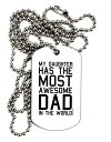 【中古】【未使用・未開封品】TooLoud私の娘has the most awesome Dad in the World大人用犬タグチェーンネックレス