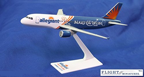 楽天AJIMURA-SHOP【中古】【未使用・未開封品】Allegiant Air Make-A-Wish A320-200 Airplane Miniature Model Plastic Snap-Fit 1:200 Part# AAB-32020H-062