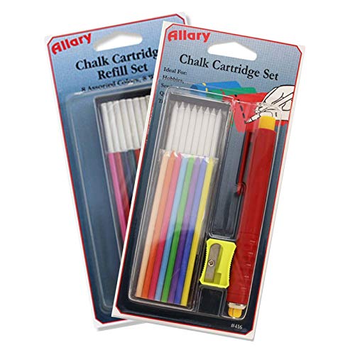 【中古】【未使用・未開封品】Allary Sewing Chalk Pen and Refill Bundle for Marking Fabric and Patterns by Allary