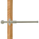 【中古】【未使用・未開封品】Allied Brass Traditional Retractable Pullout Garment Rod, 10-Inch, Polished Nickel