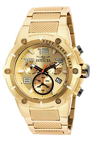【中古】【未使用・未開封品】Invicta Men's 19529 Speedway Quartz Chronograph Gold Dial Watch