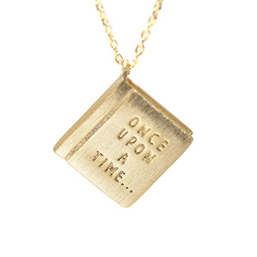 【中古】【未使用・未開封品】Spinningdaisy 手作り ワンスアポン・アタイムブックネックレス ゴールド