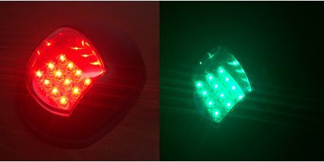 yÁzygpEJizMARINE BOAT LED GREEN STARBOARD RED PORTSIDE NAVIGATION LIGHT VERTICAL MOUNT by PactradeMarine