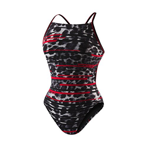 【中古】【未使用・未開封品】(26, Speedo Red) - Speedo Women's Got You Cross Back Swimsuit