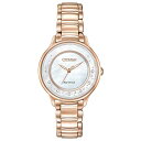 【中古】【未使用・未開封品】シチズン Citizen Eco-Drive Women's EM0382-86D Circle of Time Rose Gold Watch [並行輸入品]