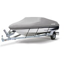 【中古】【未使用・未開封品】MSC ボートカバー ヘビーデューティー600Dマリングレードポリエステルキャンバス トレーラー対応 防水 グレー V字型/トライハ...