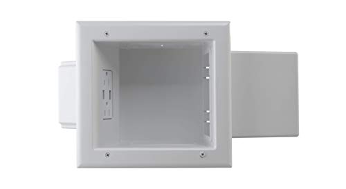 DATA COMM Electronics 45-0251-WH 埋め込み型 AV/HDMIケーブル 拡張可能なメディアボックスと4.0デュアルUSBポート付き