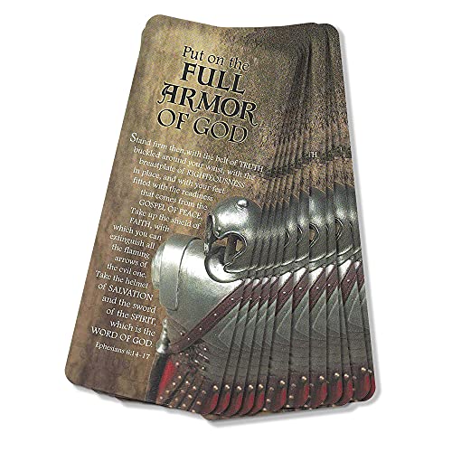 【中古】【未使用 未開封品】Full Armor of God 光沢ゴールドトーン 2 x 6インチ カードストックブックマーク 12個パック