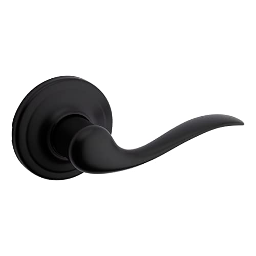 (Iron Black) - Kwikset 97880-862 Tustin Right-Handed Half-Dummy Lever, Iron Black