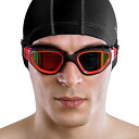 【中古】【未使用・未開封品】AqtivAqua ワイドビュースイムゴーグル + 専用デザインケース ||水泳 ワークアウト〜オープンウォーター ||インドア/ア...
