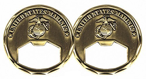 USMC United States Marine Corps Challenge Coin Bottle Opener