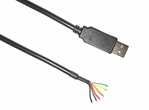 【中古】【未使用 未開封品】EZSync EZsync009 FTDIチップUSB 5V TTL UARTシリアルケーブル ワイヤー端 1.5m TTL-232R-5V-WE互換