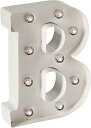 【中古】【未使用・未開封品】Darice Metal Letter B Marquee Light Up, White by Darice