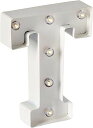 【中古】【未使用・未開封品】Darice Metal Letter T Marquee Light Up, White by Darice